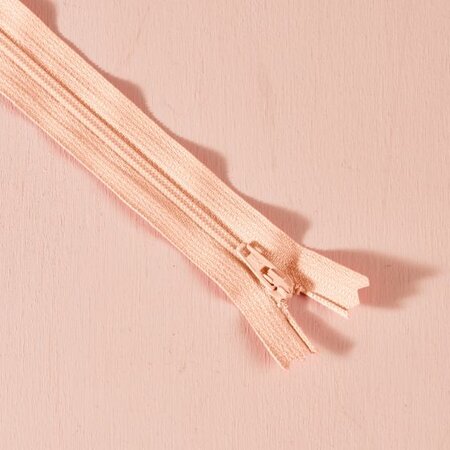 zichtbaar rits 20 cm powder