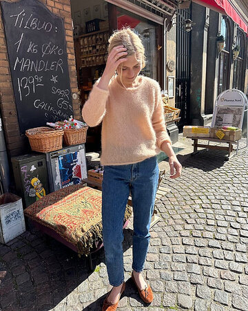 Breipakket Cumulus blouse O-neck - flessengroen