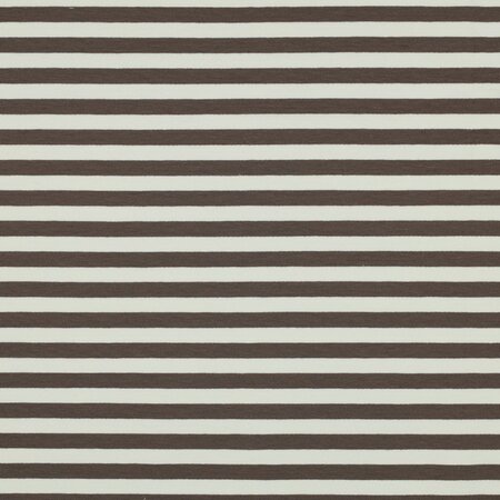 strepen taupe - french terry