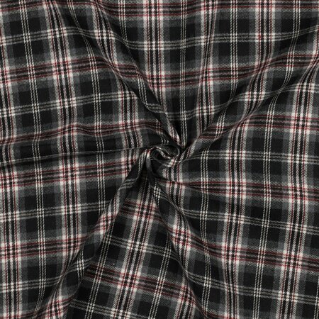 zwart ruiten - Flannel
