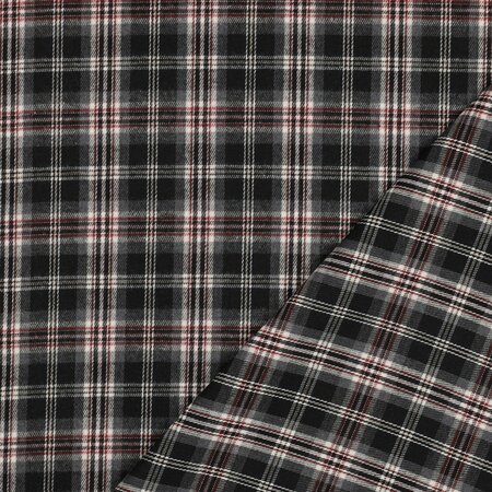 zwart ruiten - Flannel