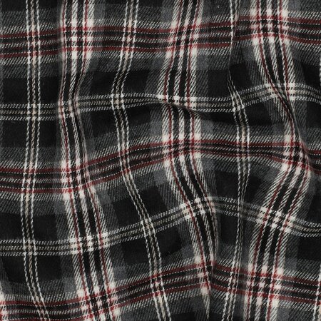 zwart ruiten - Flannel