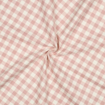 licht roos ruiten - Flannel
