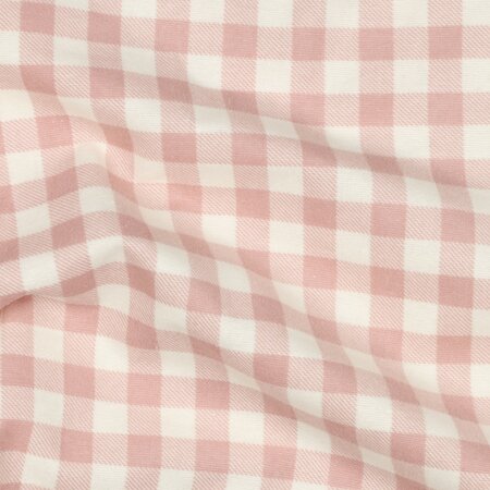 licht roos ruiten - Flannel