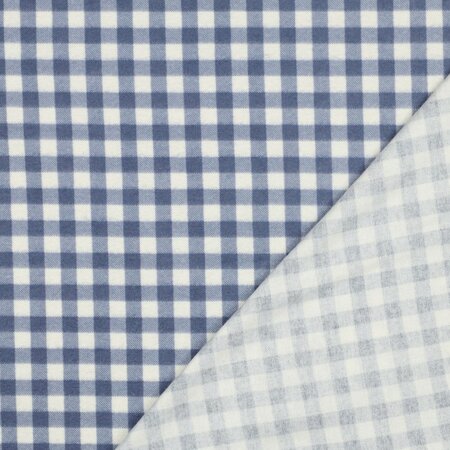 blauw ruiten - Flannel