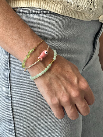 DIY pakket 3 armbandjes in natuursteenkralen