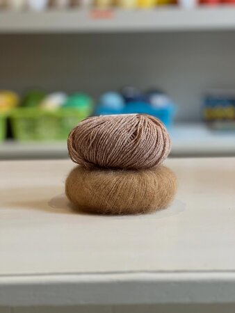 Breipakket Novice slipover Camel
