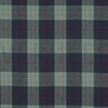 groen geruit -linnen/viscose