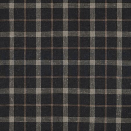 bruin geruit -linnen/viscose