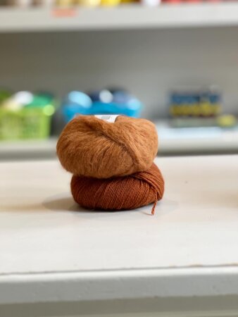 Breipakket Sophie shawl ROEST