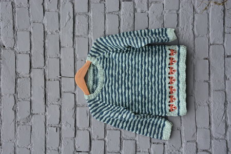 BREIPAKKET Trui met vosjes 0-3-6-12-18 m