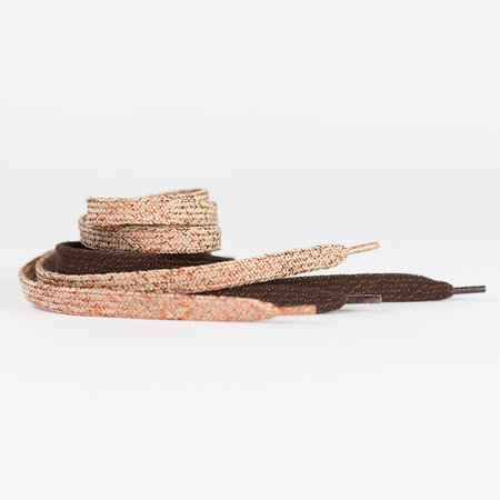 shoelaces brown with copper