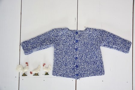 Breipakketje cardigan in ribbelsteek