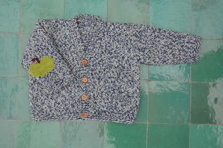 Breipakketje Cardigan met appeltjes