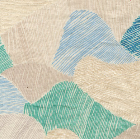 Mountain views blue - double gauze
