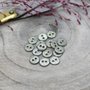 Sage - glitter knoopje 12 mm