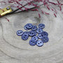Cobalt - glitter knoopje 12 mm
