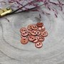 Chestnut - glitter knoopje 12 mm