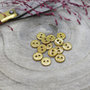 Mustard - glitter knoopje 12 mm