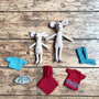 Patron tricot Pour grand-mère souris et le petit chaperon rouge