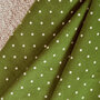 velours polka dots matcha leaf - corduroy