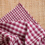 Gingham Off-White Dahlia Fabric  - katoen