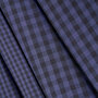 Gingham night cobalt Fabric  - katoen