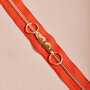 dubbele gouden rits -tangerine 40 cm 
