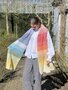 Breipakket regenboog sjaal