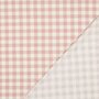 licht roos ruiten - Flannel