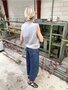 Breipakket Novice slipover Jeans blauw