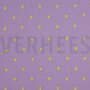 Double gauze paars met geborduurde hartjes- double gauze