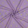 Double gauze paars met geborduurde hartjes- double gauze
