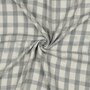 double gauze vichy grijs - double gauze