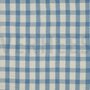 double gauze vichy licht blauw - double gauze