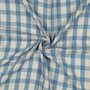 double gauze vichy licht blauw - double gauze